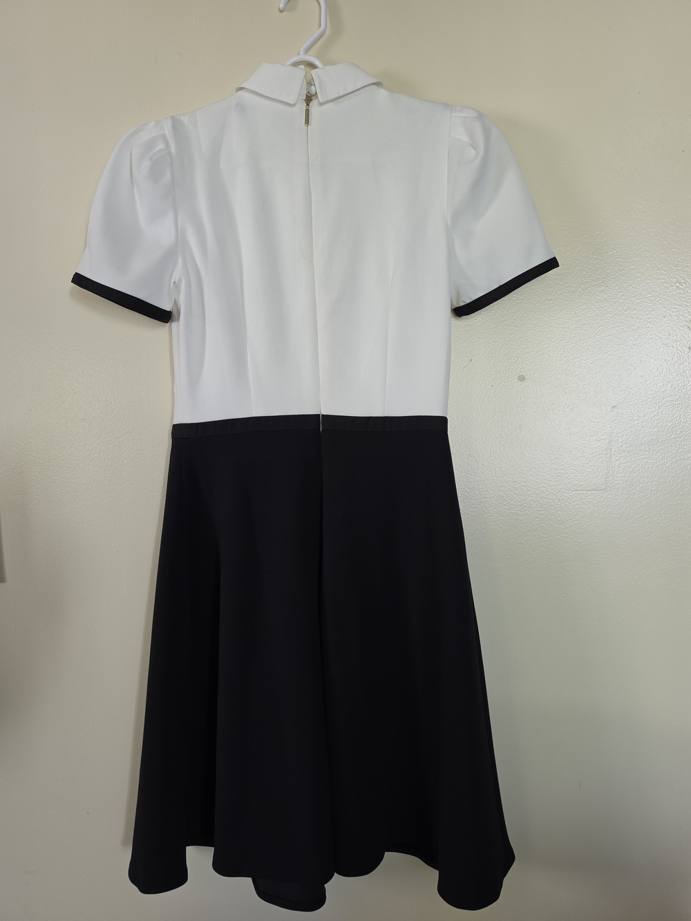 Karl Lagerfeld Paris Black and White A-Line Skirt Dress Size 2 - Picture 7 of 8